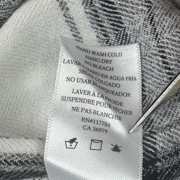 Rails Flannel Shirt Womens Small Black White Plaid Button Front Pocket Soft LS* - Picture 14 of 14